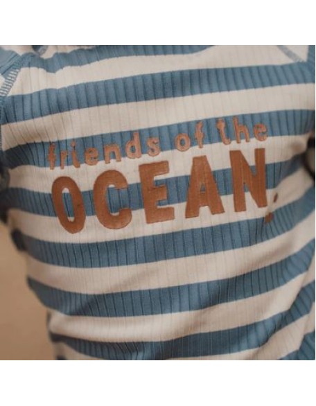 Едноделен костим за капење Ocean Blue Stripes 74/80 - Little Dutch Едноделен костим за капење Ocean Blue Stripes 74/80 - Little Dutch