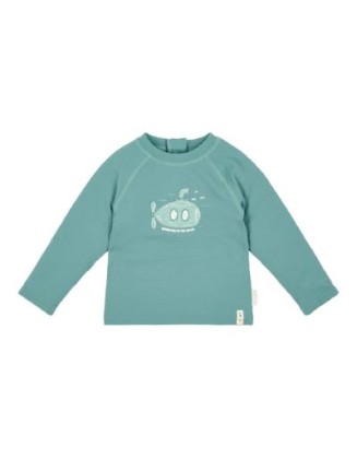 Маица за капење со долги ракави Ocean Green 74/80 - Little Dutch