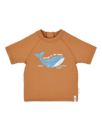 Маица за капење со кратки ракави Sunny Brown 74/80 - Little Dutch