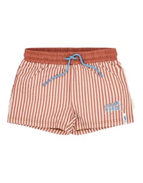 Шорцеви за капење Ocean Brown Stripes 86/92 - Little Dutch