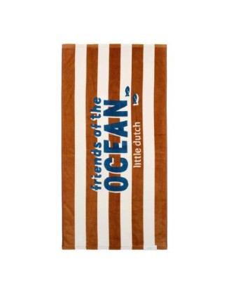 Крпа за плажа - Ocean World Brown Stripe, Little Dutch