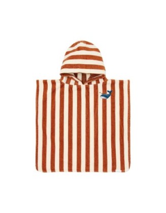 Пончо за плажа - Ocean World Brown Stripe, Little Dutch