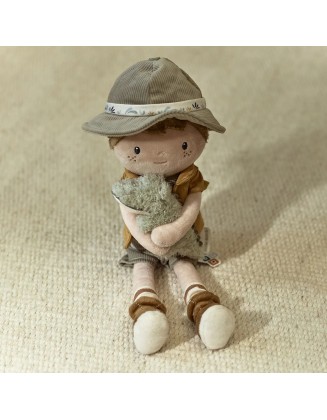 Мека кукла ренџер Џим 35 см, Safari Friends, Little Dutch