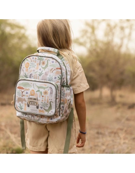 Детски ранец 40 cm - Safari Friends, Little Dutch Детски ранец 40 cm - Safari Friends, Little Dutch