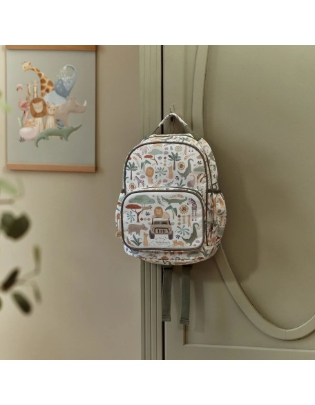 Детски ранец 40 cm - Safari Friends, Little Dutch Детски ранец 40 cm - Safari Friends, Little Dutch
