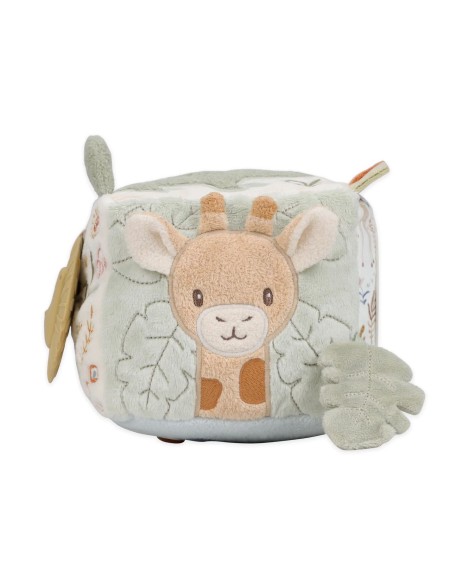 Мека коцка со активности - Safari friends, Little Dutch Мека коцка со активности - Safari friends, Little Dutch