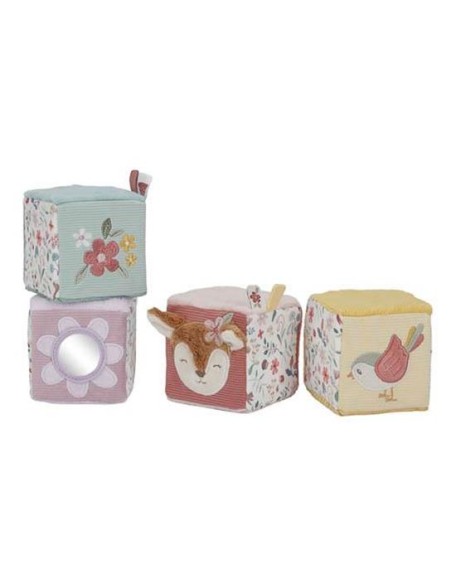 Сет од 4 меки коцки со активности - Fairy Garden, Little Dutch