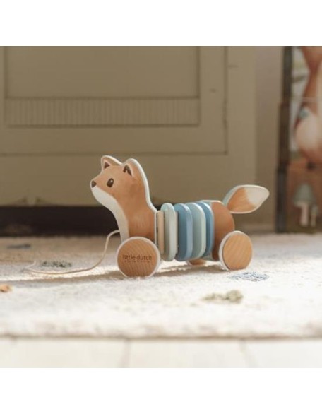 Дрвена лисица на влечење - Forest Friends, Little Dutch