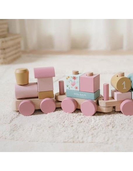 Дрвен воз сложувалка - Fairy Graden, Little Dutch