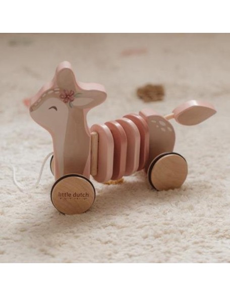 Дрвена срничка на влечење - Fairy Garden, Little Dutch