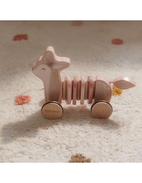 Дрвена срничка на влечење - Fairy Garden, Little Dutch