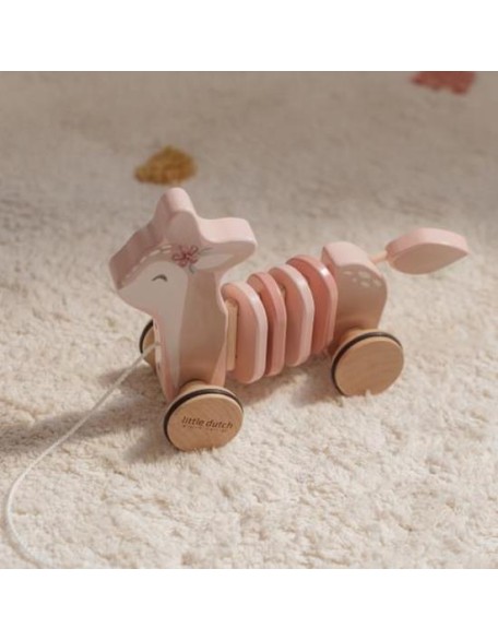 Дрвена срничка на влечење - Fairy Garden, Little Dutch