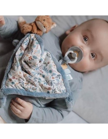 Мека играчка и држач за цуцла - Forest Friends, Little Dutch