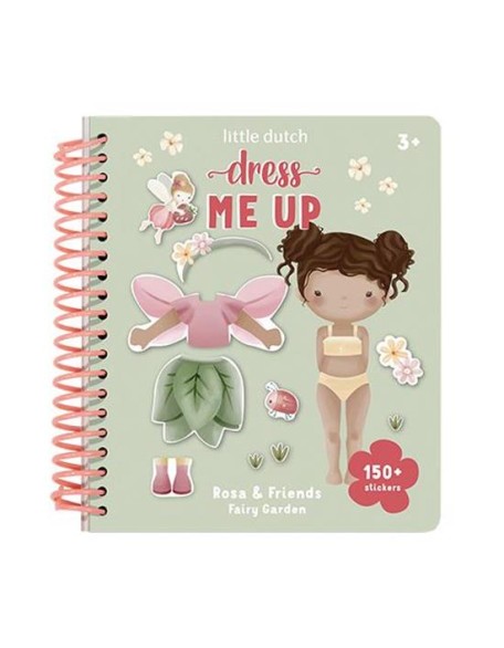 Книга со стикери dress me up - Fairy Garden, Little Dutch