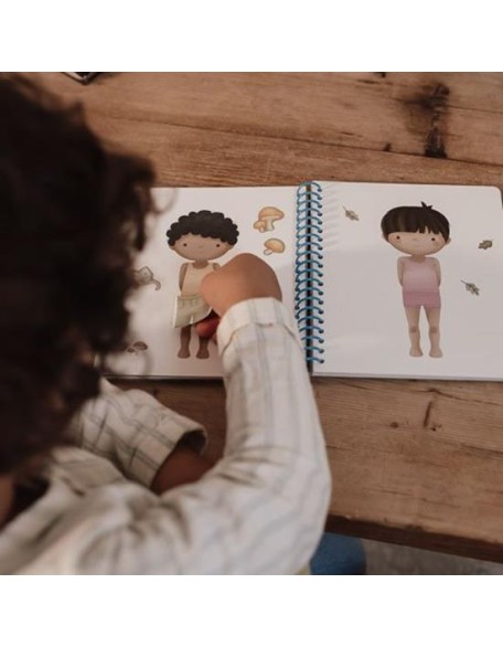 Книга со стикери dress me up - Forest Friends, Little Dutch