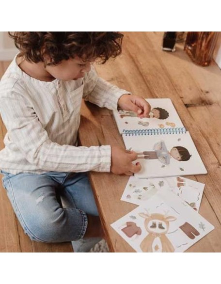 Книга со стикери dress me up - Forest Friends, Little Dutch