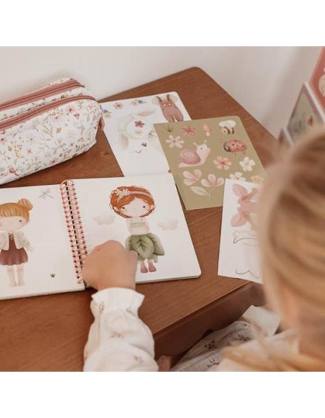 Книга со стикери dress me up - Fairy Garden, Little Dutch
