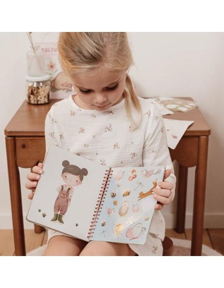 Книга со стикери dress me up - Fairy Garden, Little Dutch