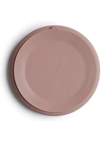 Силиконска чинија со прегради - Румена, Mushie Силиконска чинија со прегради - Румена, Mushie