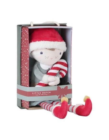 Новогодишна мека кукла Џим - 35 см, Little Dutch