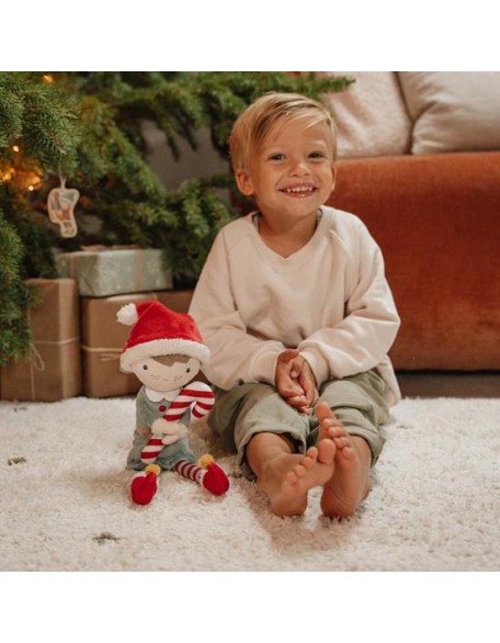 Новогодишна мека кукла Џим - 35 см, Little Dutch