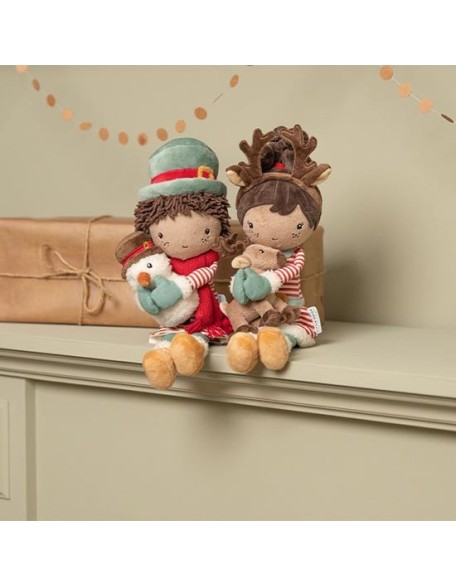 Новогодишна мека кукла Џејк - 35 см, Little Dutch