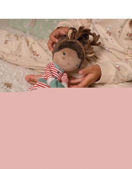 Новогодишна мека кукла Еви - 35 см, Little Dutch