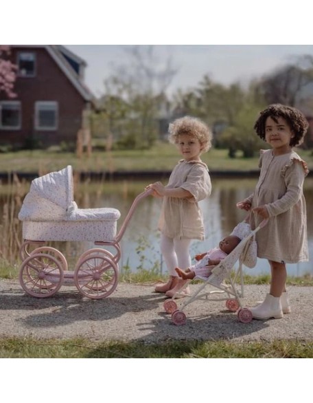 Голема количка за кукли - Soft Flowers, Little Dutch Голема количка за кукли - Soft Flowers, Little Dutch