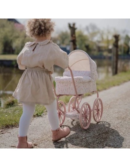 Голема количка за кукли - Soft Flowers, Little Dutch Голема количка за кукли - Soft Flowers, Little Dutch