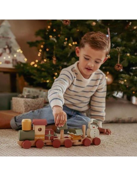 Новогодишен воз сложувалка - Little Dutch