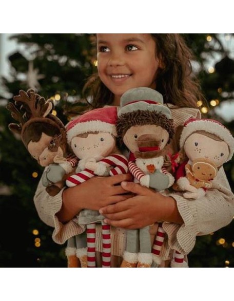 Новогодишна мека кукла Џејк - 35 см, Little Dutch