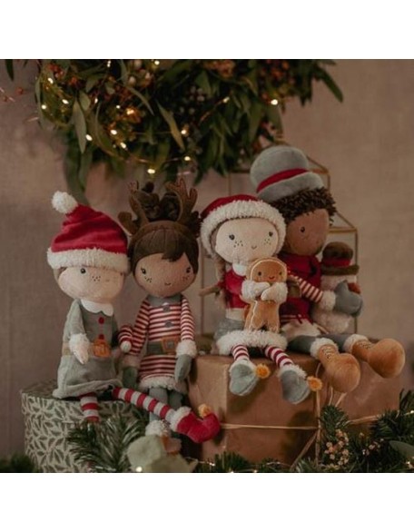 Новогодишна мека кукла Џејк - 35 см, Little Dutch