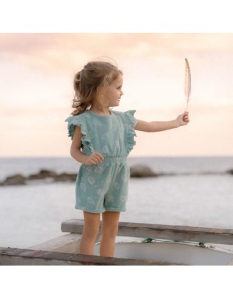 Ромпер Ocean Treasures Surf Blue 62/68 - Little Dutch