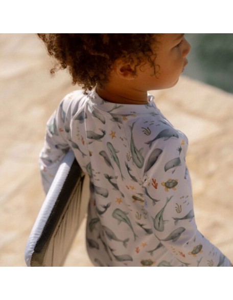 Едноделен костим за капење Ocean Sea Life 62/68 - Little Dutch