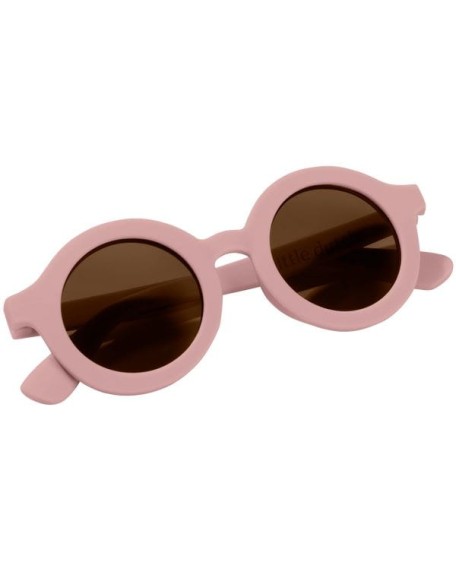 Детски очила за сонце - Round Light Pink, Little Dutch