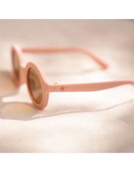 Детски очила за сонце - Round Light Pink, Little Dutch