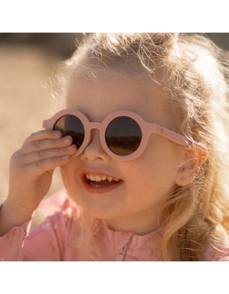 Детски очила за сонце - Round Light Pink, Little Dutch