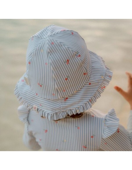 Двострана капа Blue Sunny Flowers 1/2/3 - Little Dutch