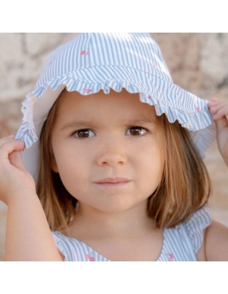 Двострана капа Blue Sunny Flowers 1/2/3 - Little Dutch