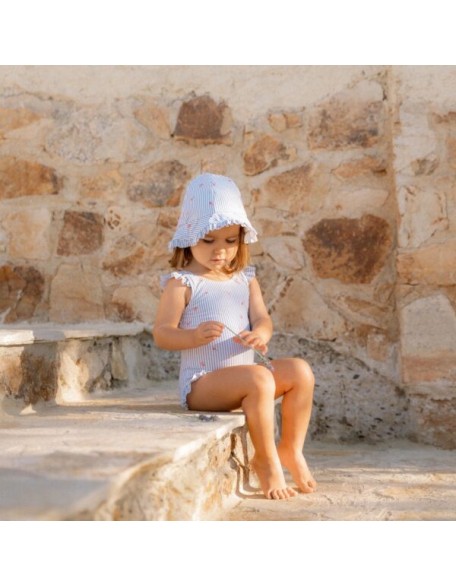 Двострана капа Blue Sunny Flowers 1/2/3 - Little Dutch