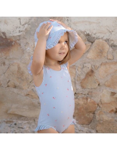 Двострана капа Blue Sunny Flowers 1/2/3 - Little Dutch