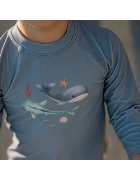 Маица за капење со долги ракави Sea Life 98/104 - Little Dutch