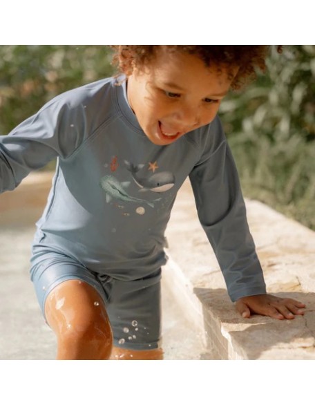 Маица за капење со долги ракави Sea Life 98/104 - Little Dutch