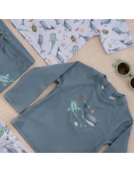 Маица за капење со долги ракави Sea Life 98/104 - Little Dutch