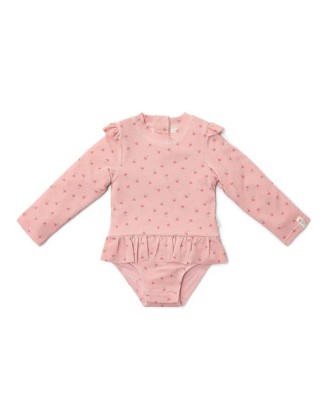 Едноделен костим за капење Light pink Sunny Flowers 74/80 - Little Dutch
