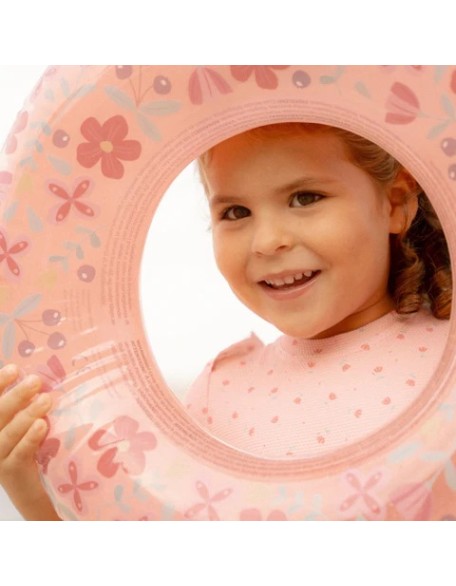 Едноделен костим за капење Light pink Sunny Flowers 74/80 - Little Dutch