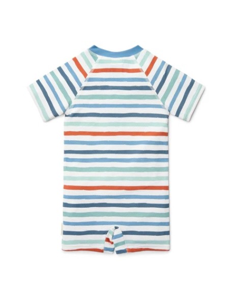 Едноделен костим за капење Seashells and Stripes 62/68 - Little Dutch