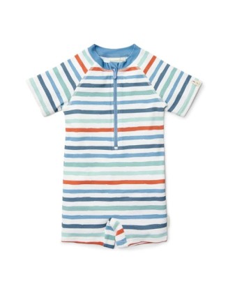 Едноделен костим за капење Seashells and Stripes 98/104 - Little Dutch