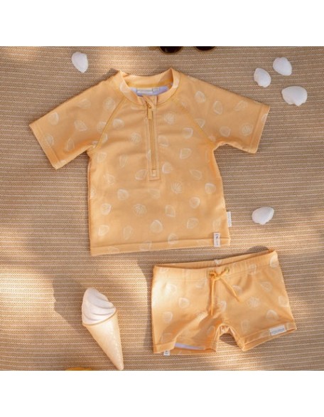 Маица за капење Yellow Seashells 98/104 - Little Dutch