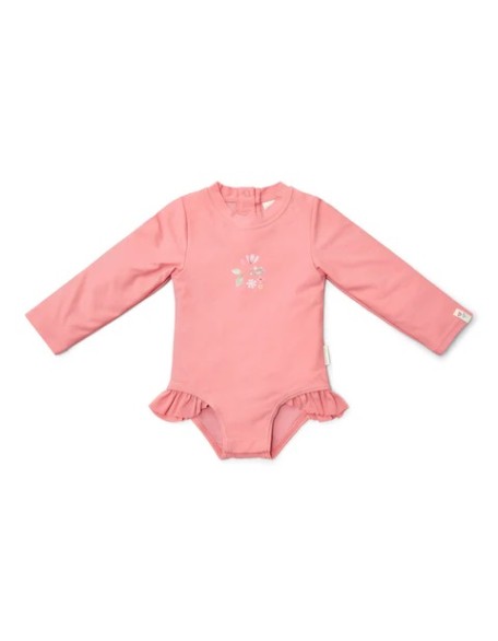 Едноделен костим за капење Pink Sunny Flowers 62/68 - Little Dutch